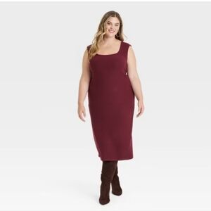 Women's Knit Midi Bobycon Dress Universal Threads XXL
